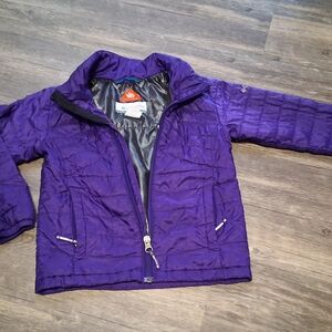 Girls COLUMBIA Omni Heat LiteYouth SIZE XXS Purple Quilted Jacket